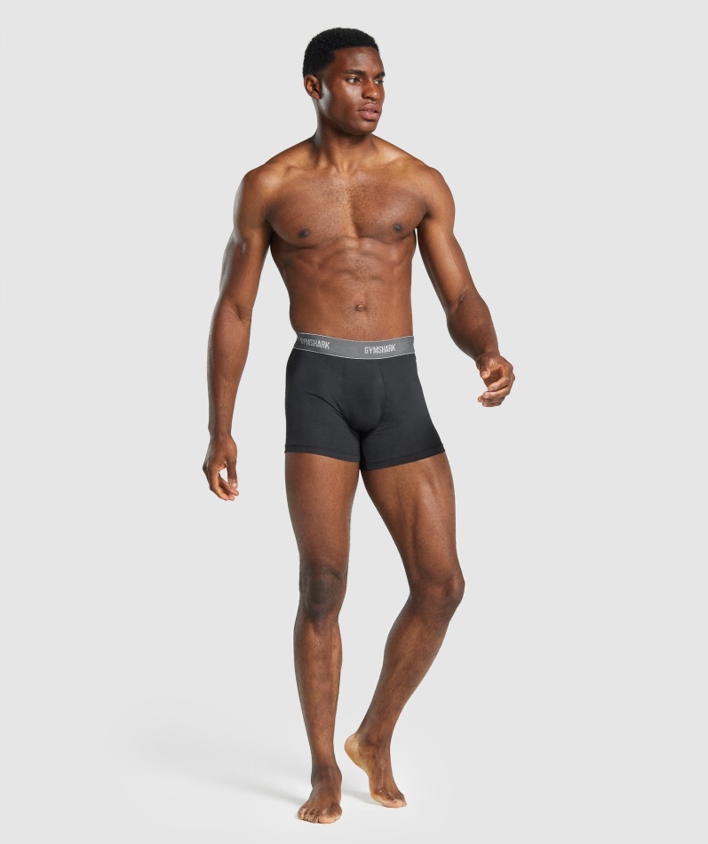 Gymshark Sports Tech Boksere 2pk Svart