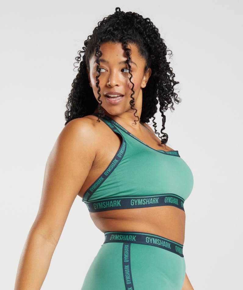 Gymshark Strike Sports-bh Alpin Grønn-marine