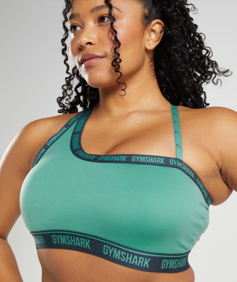 Gymshark Strike Sports-bh Alpin Grønn-marine