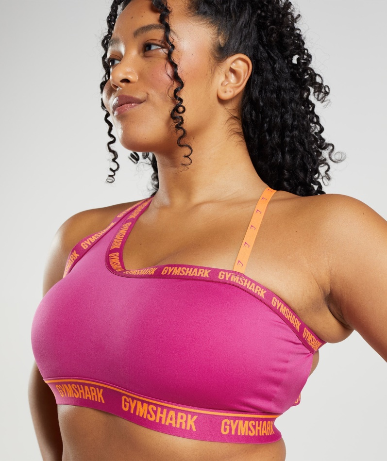 Gymshark Strike Sports-bh Dragon Rosa-horisont Oransje