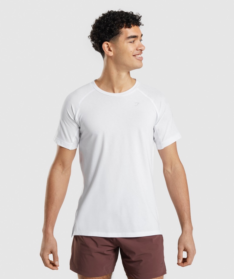 Gymshark Studio Amplify T-skjorte Hvit