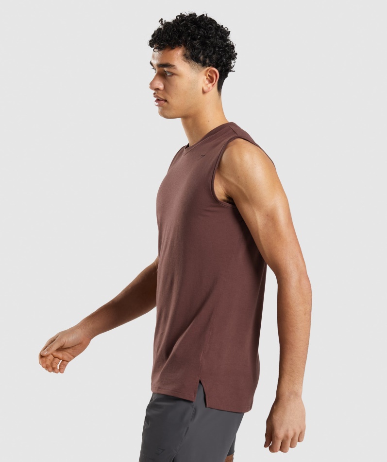 Gymshark Studio Amplify Tank Kirsebærbrun