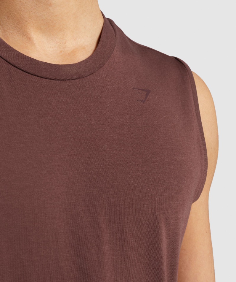 Gymshark Studio Amplify Tank Kirsebærbrun