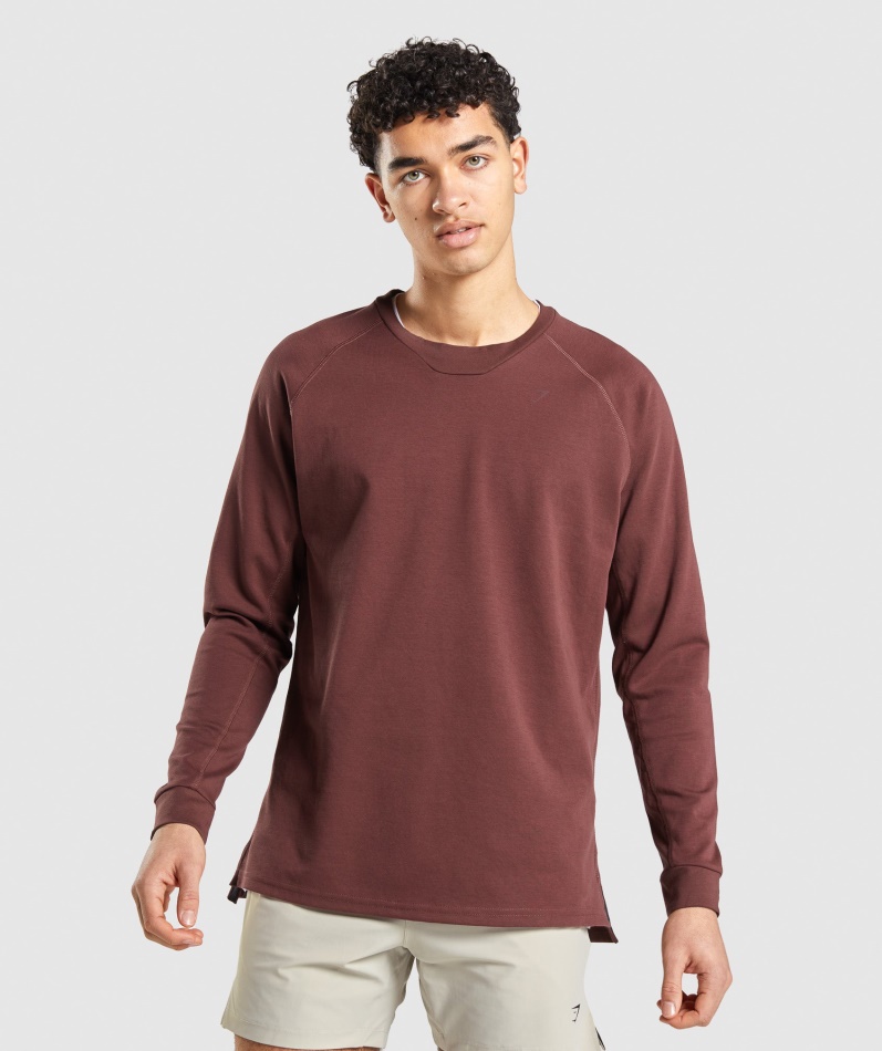 Gymshark Studio Crew Kirsebærbrun