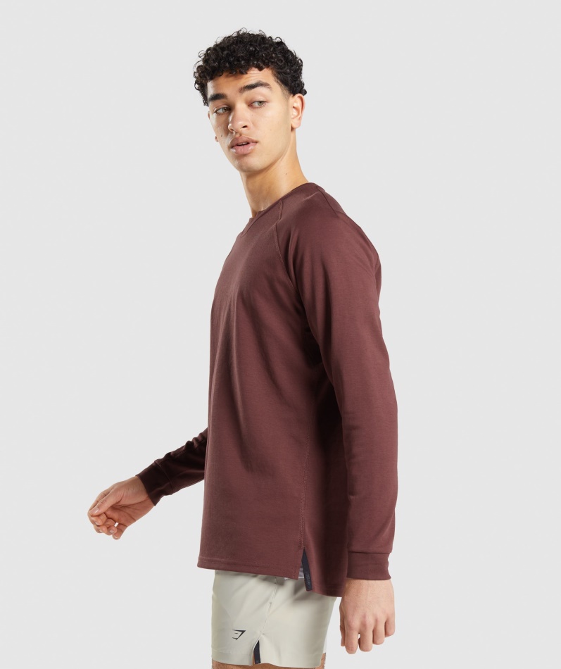 Gymshark Studio Crew Kirsebærbrun