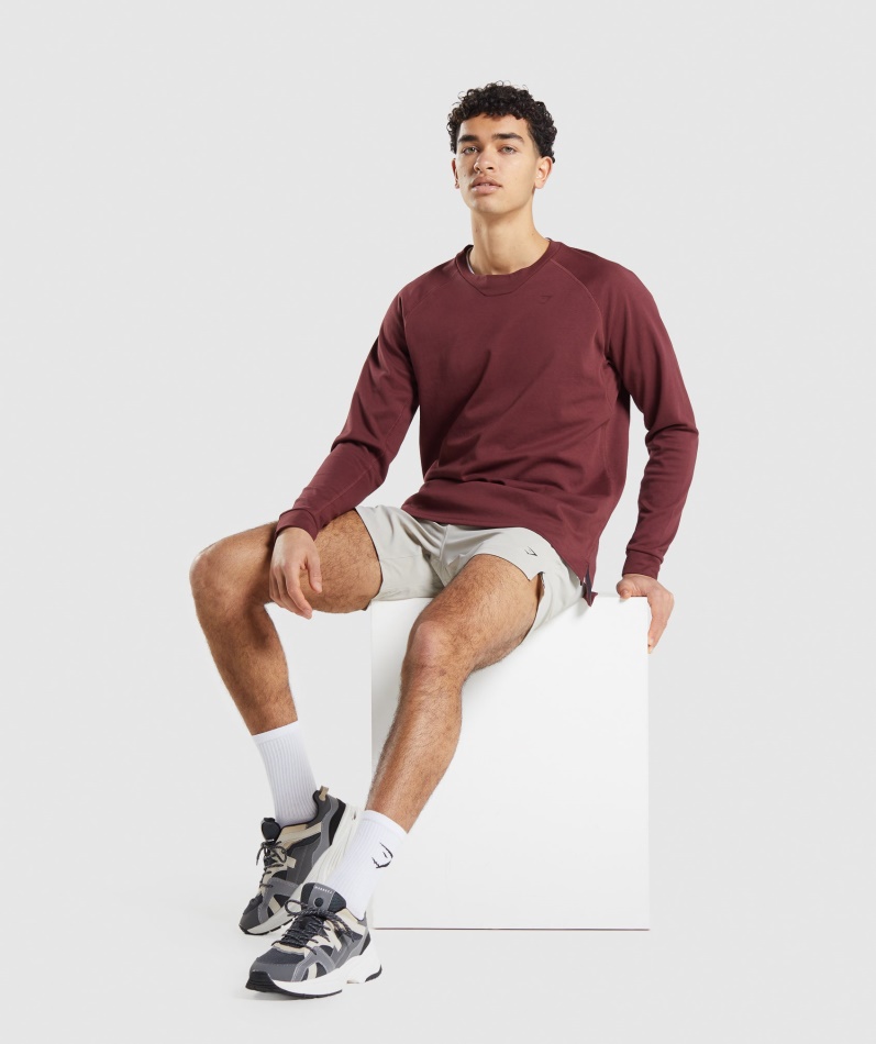 Gymshark Studio Crew Kirsebærbrun