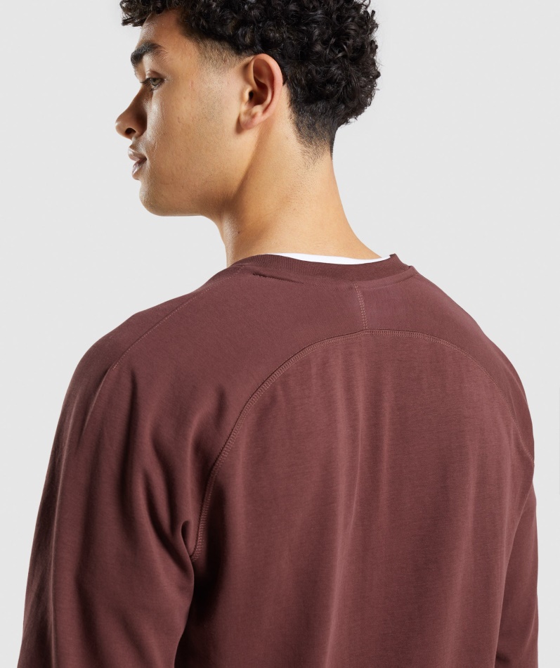 Gymshark Studio Crew Kirsebærbrun