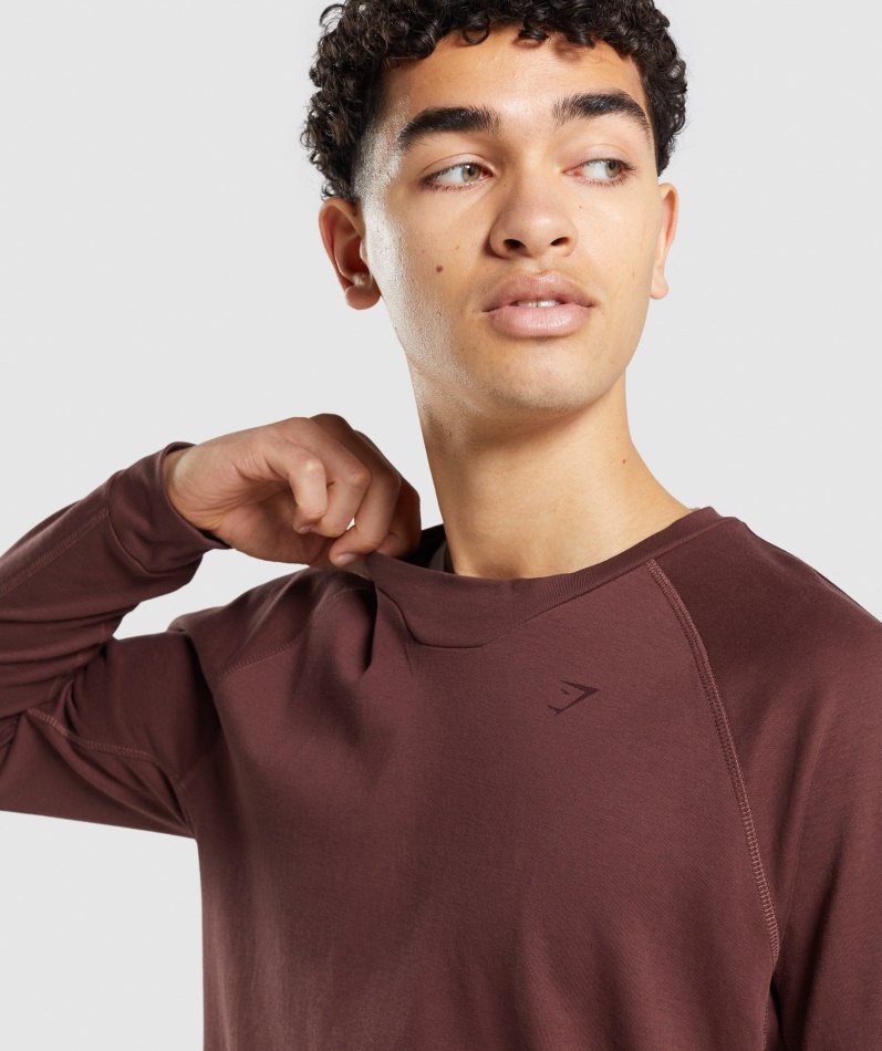 Gymshark Studio Crew Kirsebærbrun