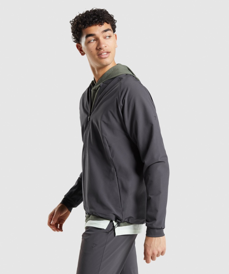 Gymshark Studiojakke Onyx Grå