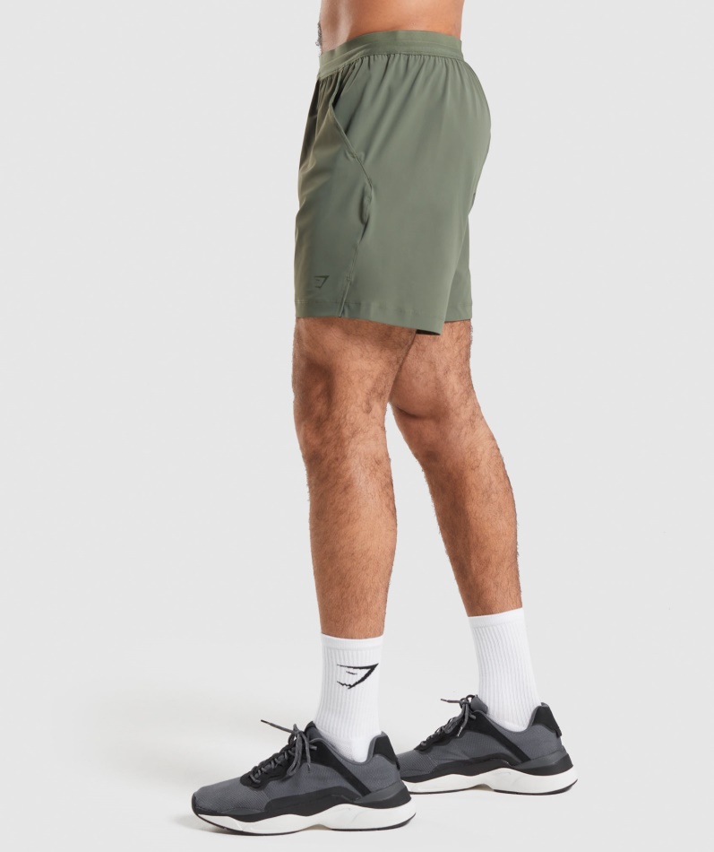Gymshark Studio Shorts Core Oliven