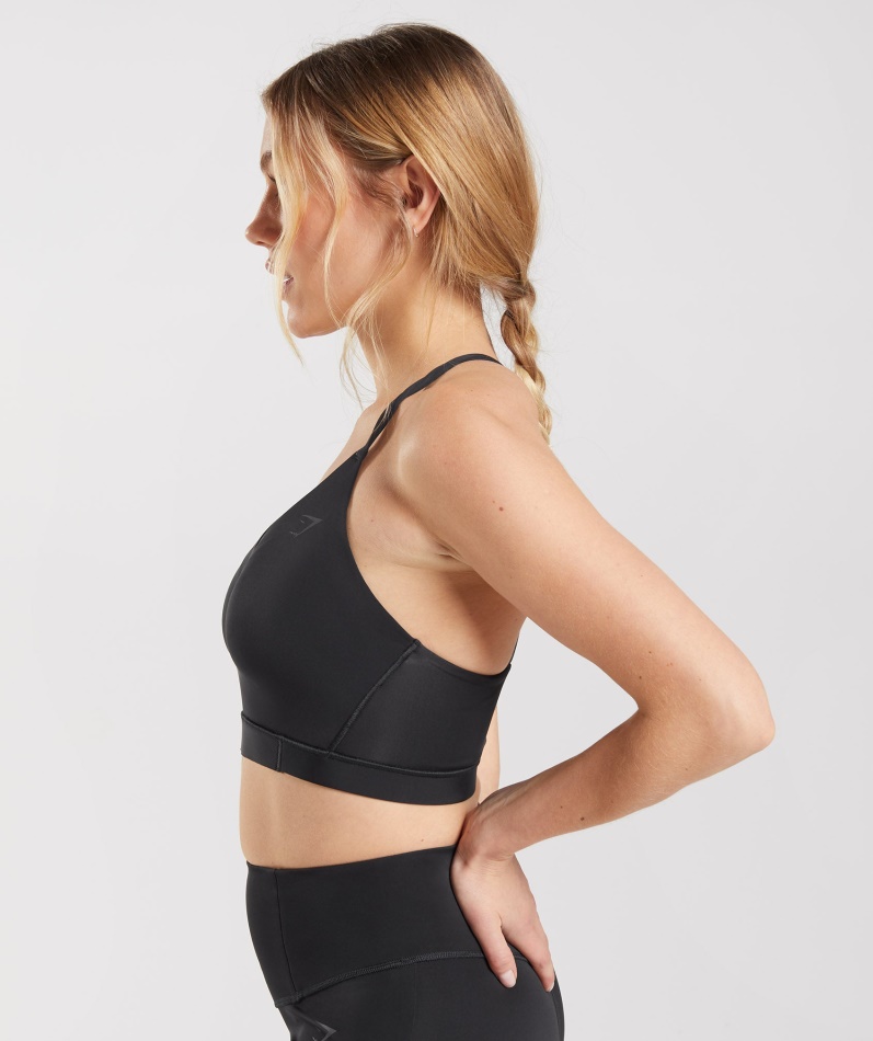 Gymshark Studio Sports-bh Svart