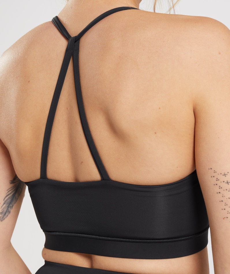 Gymshark Studio Sports-bh Svart