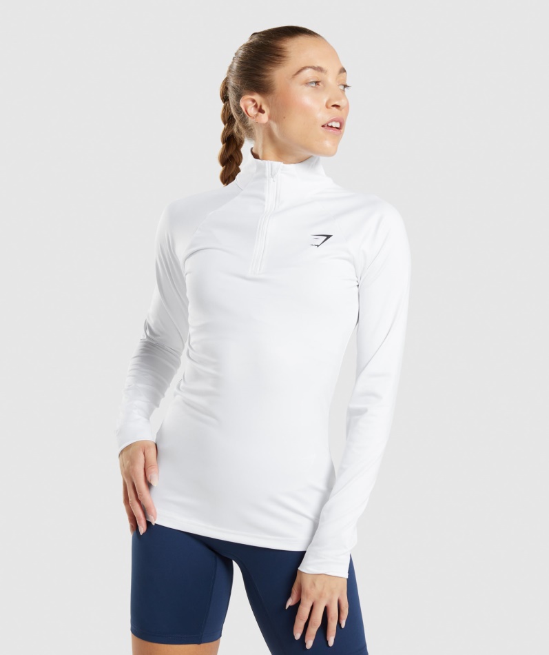 Gymhai Trening 1/4 Zip Hvit