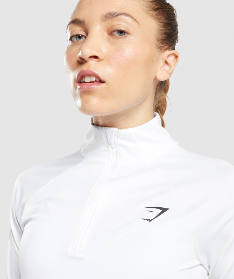 Gymhai Trening 1/4 Zip Hvit