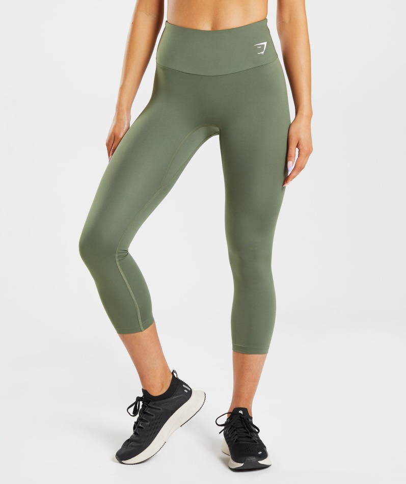 Gymshark Trening 7/8 Leggings Kjerne Oliven