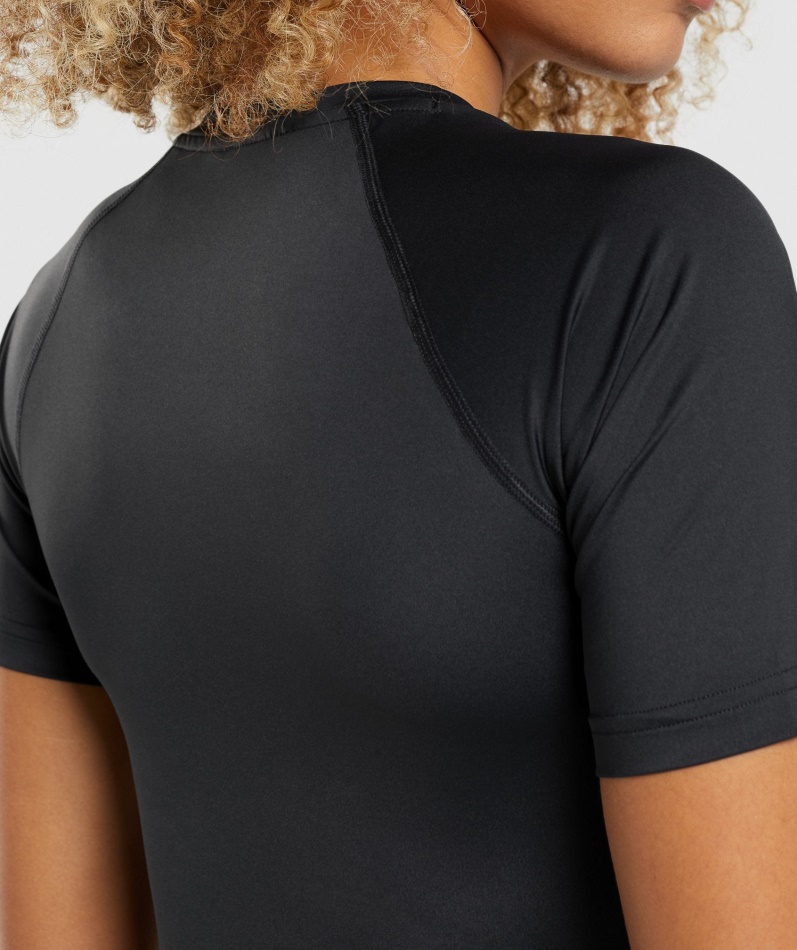 Gymshark Trening Baselayer T-skjorte Svart
