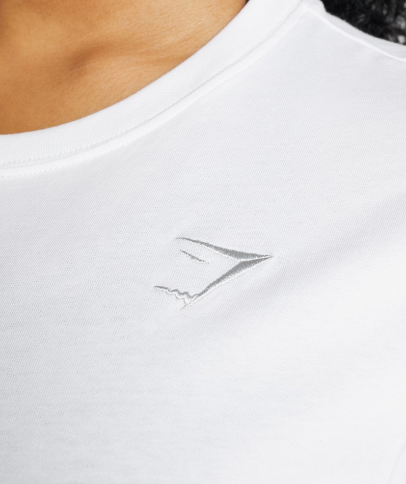 Gymshark Trening Grunnleggende T-skjorte Hvit