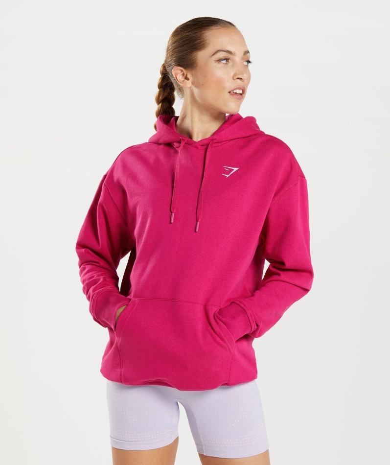 Gymshark Trening Kjæreste Hettegenser Magenta Rosa