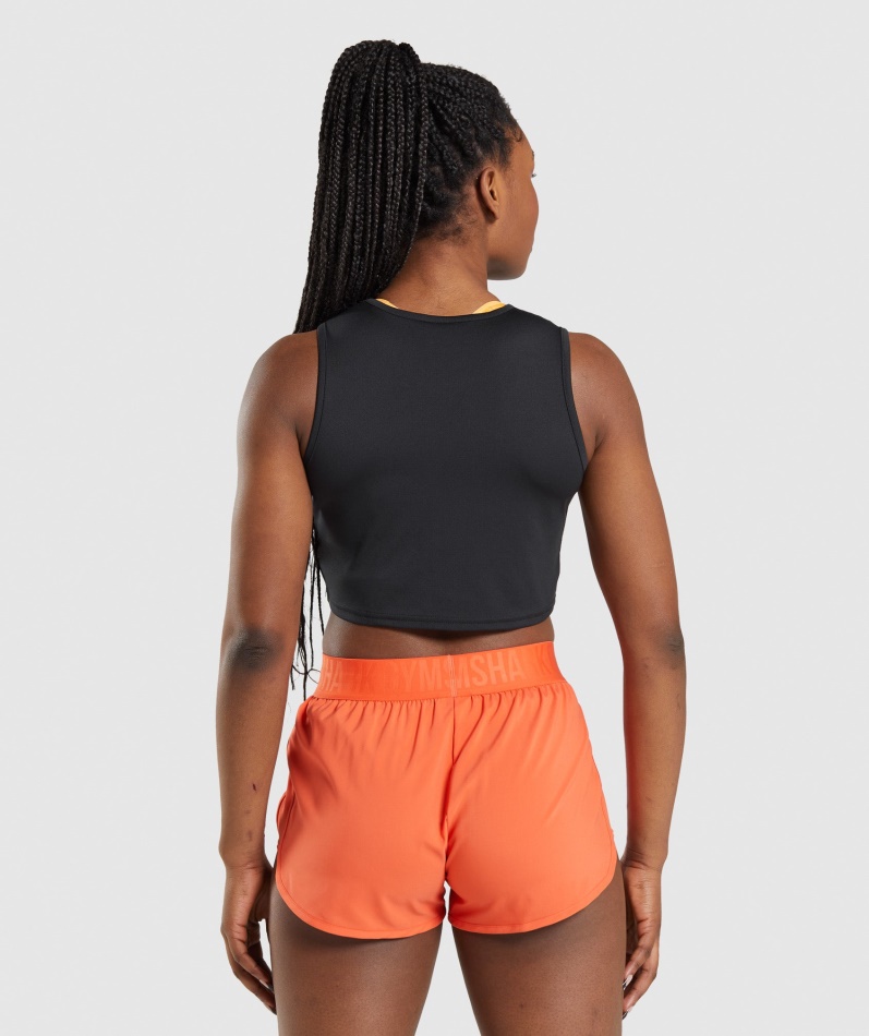 Gymshark Trening Crop Tank Svart