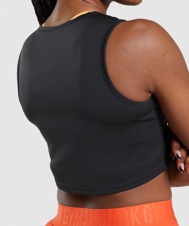Gymshark Trening Crop Tank Svart