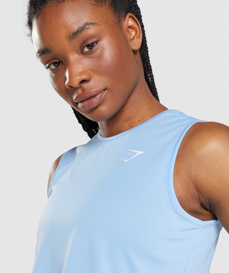 Gymshark Trening Avling Tank Månestein Blå