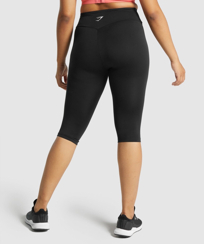 Gymshark Trening Cropped Leggings Svart