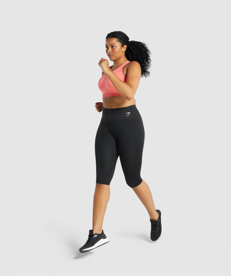 Gymshark Trening Cropped Leggings Svart