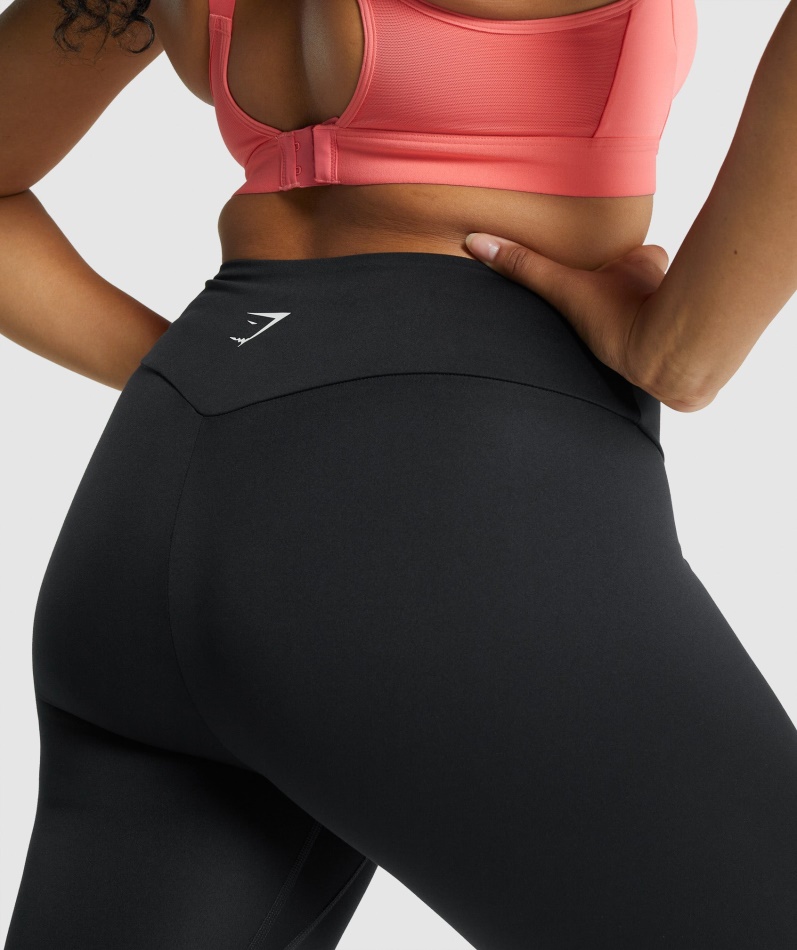 Gymshark Trening Cropped Leggings Svart