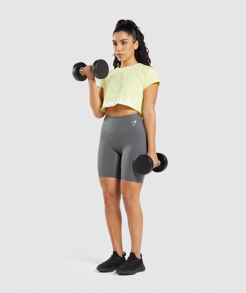 Gymshark Trening Sykkelshorts Koksgrå
