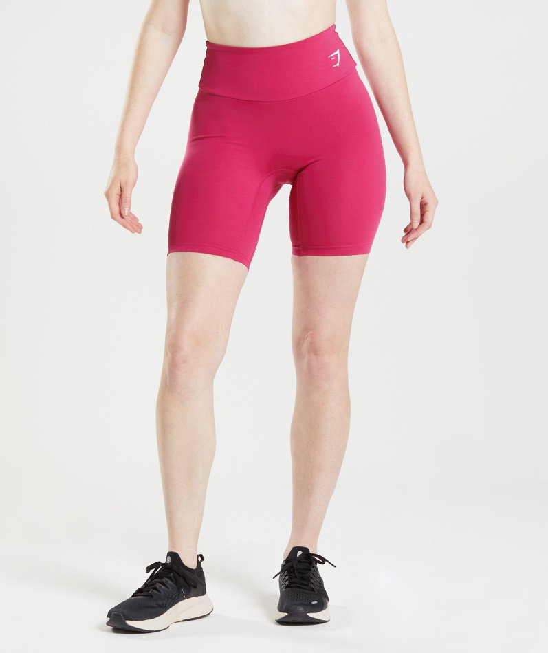 Gymshark Trening Sykkelshorts Magenta Rosa
