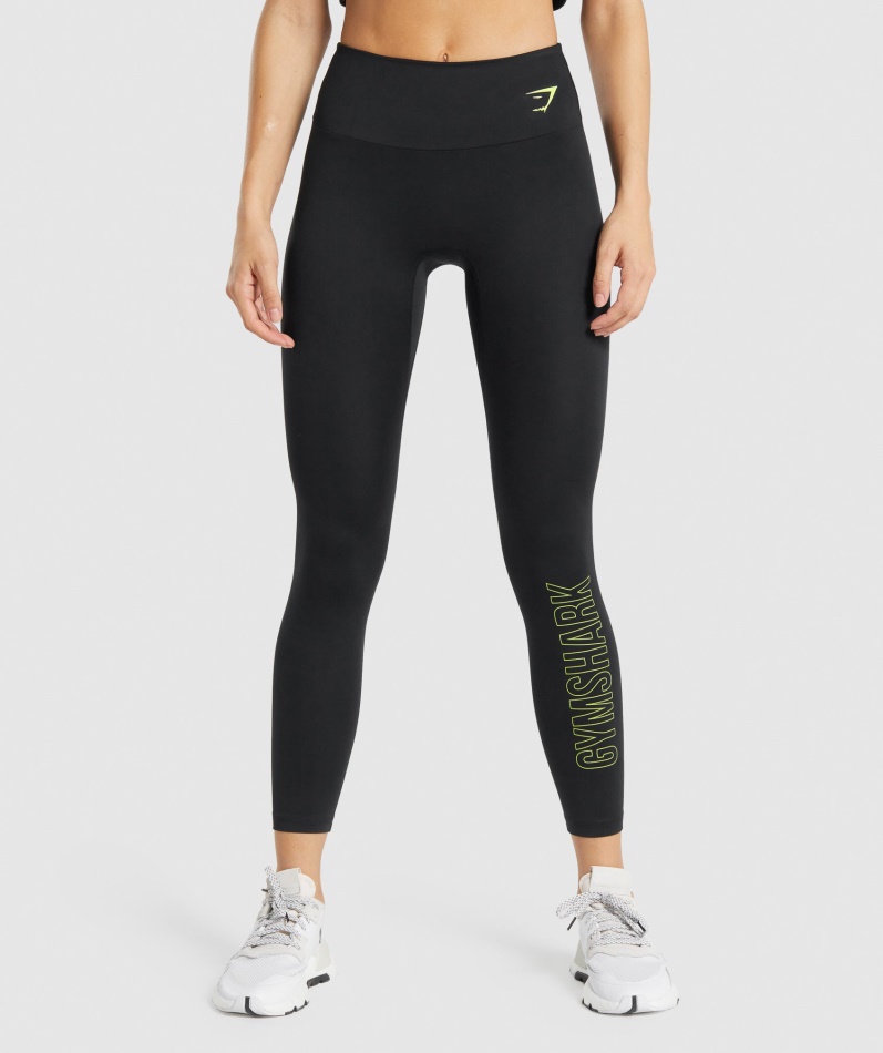 Gymshark Trening Grafisk Leggings Svart