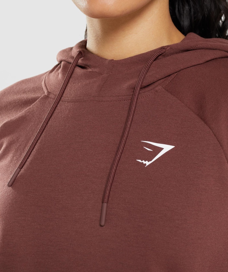 Gymshark Trening Hettegenser Kirsebærbrun