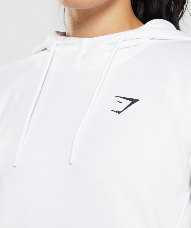 Gymshark Trening Hettegenser Hvit