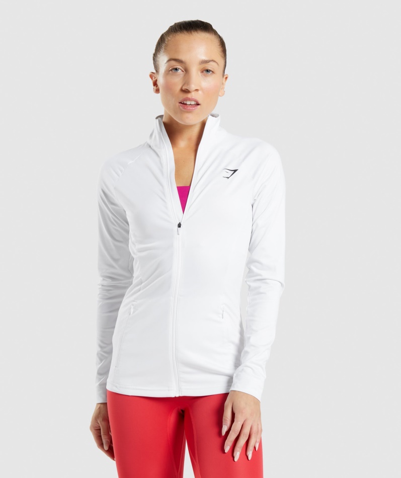 Gymshark Treningsjakke Hvit