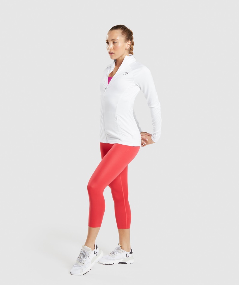 Gymshark Treningsjakke Hvit