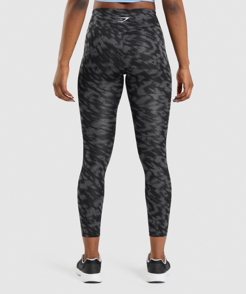 Gymshark Treningsleggings Svart Trykk