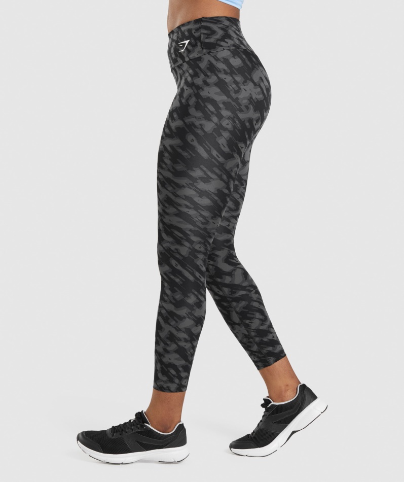 Gymshark Treningsleggings Svart Trykk