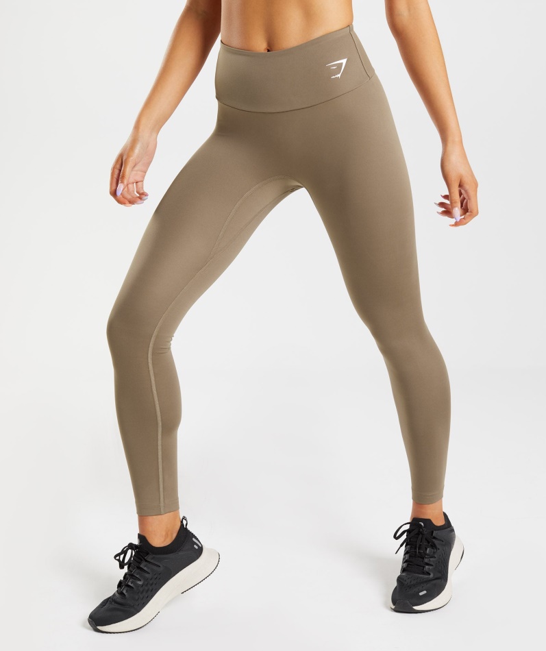 Gymshark Treningsleggings Soul Brun
