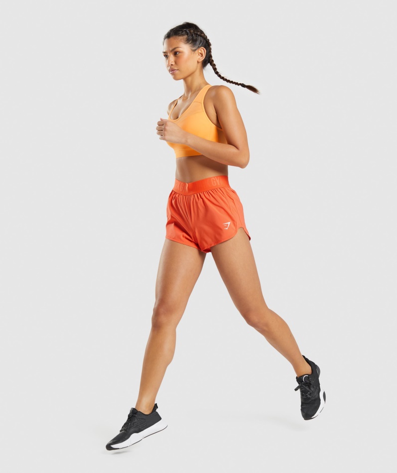 Gymshark Trening Loose Fit Shorts Papaya Orange
