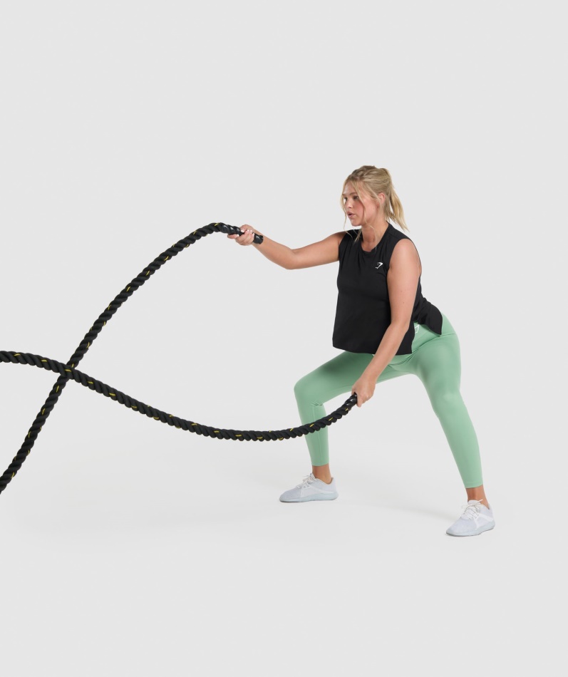 Gymshark Trening Midi Tank Svart