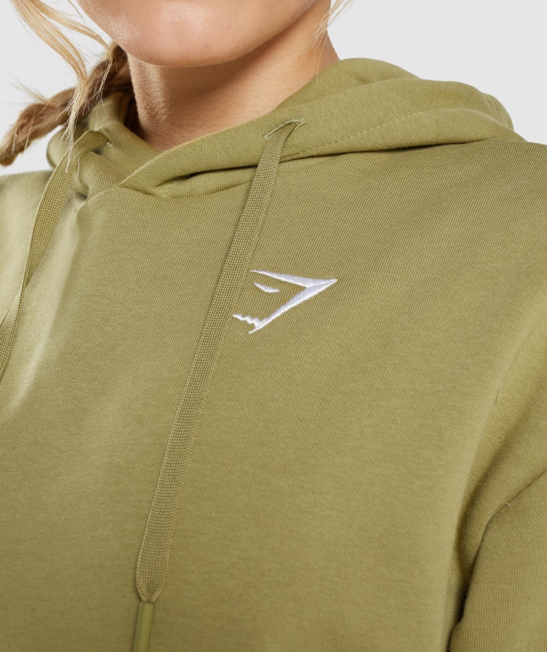 Gymshark Trening Oversized Hettegenser Griffin Green
