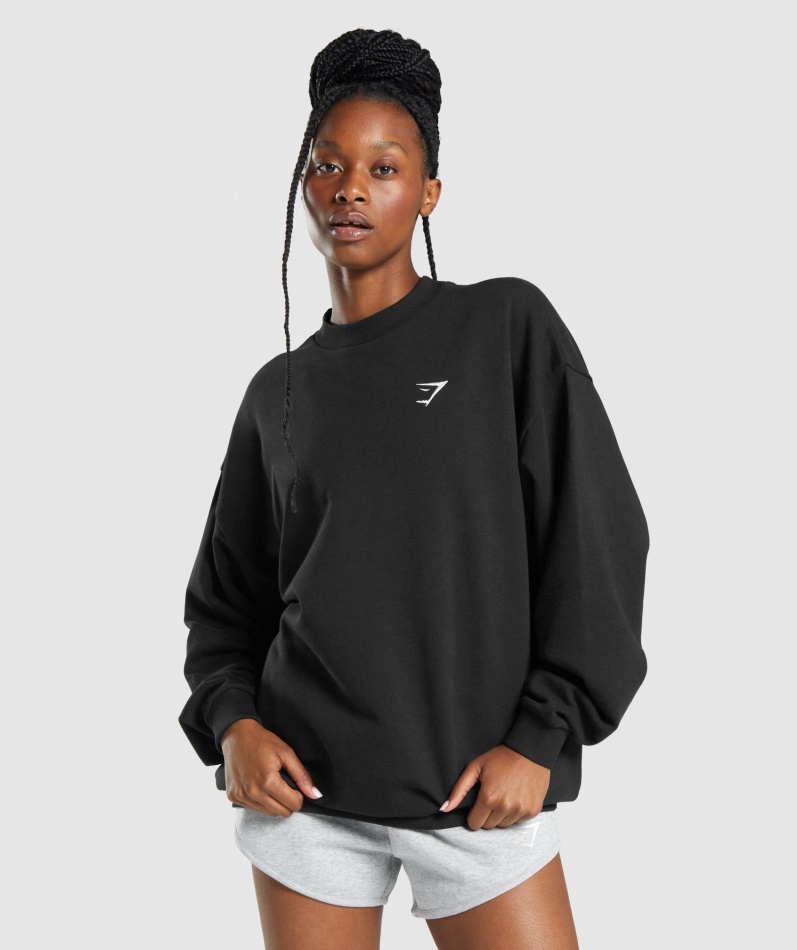 Gymshark Trening Oversized Sweatshirt Svart