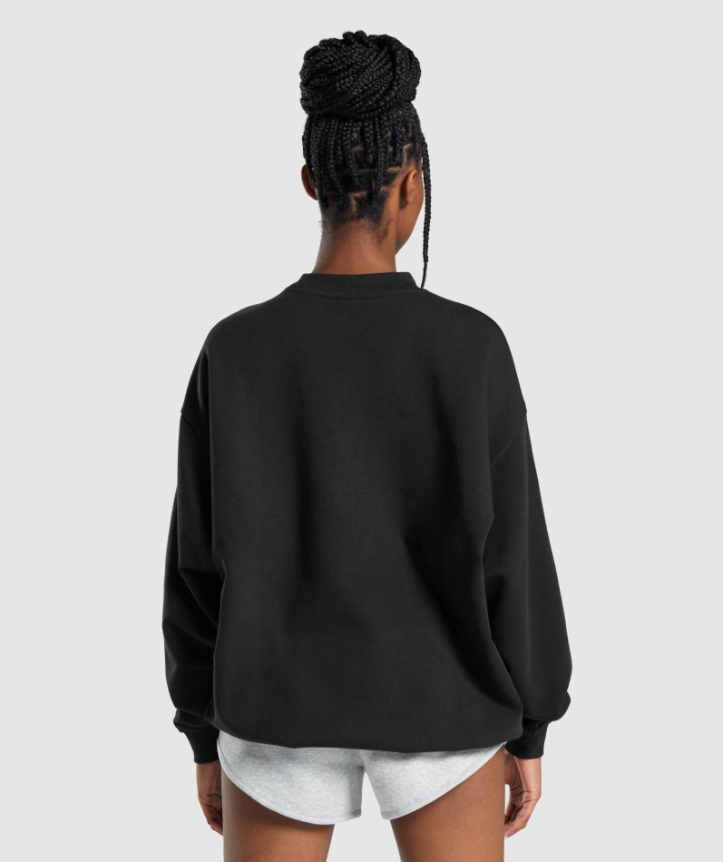 Gymshark Trening Oversized Sweatshirt Svart