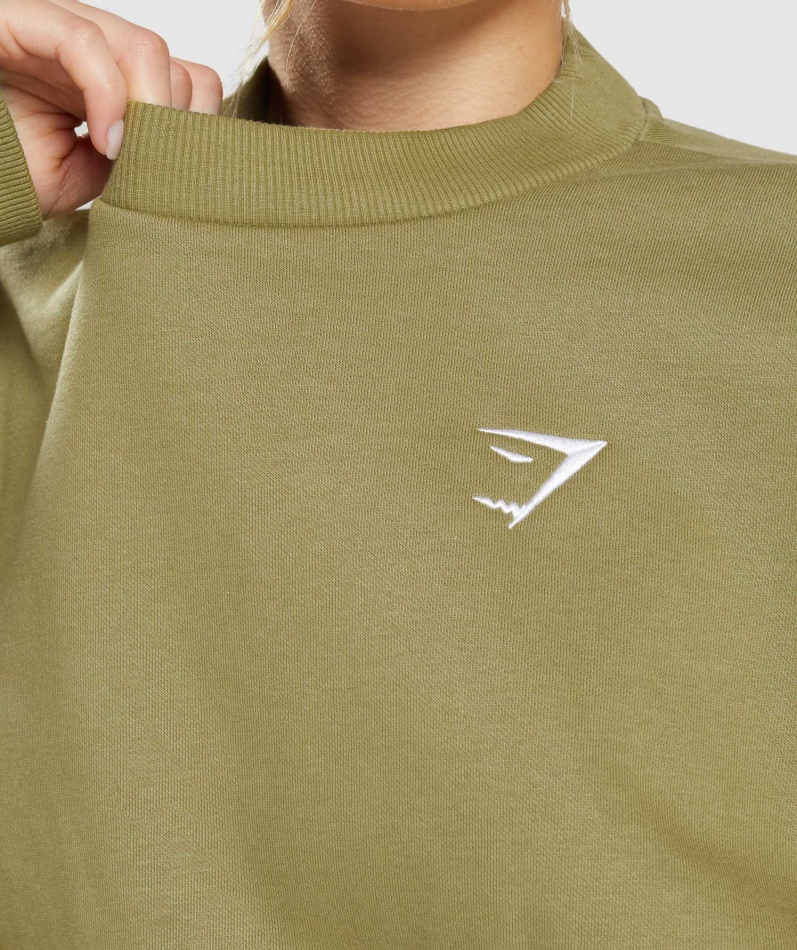 Gymshark Trening Oversized Sweatshirt Griffin Green