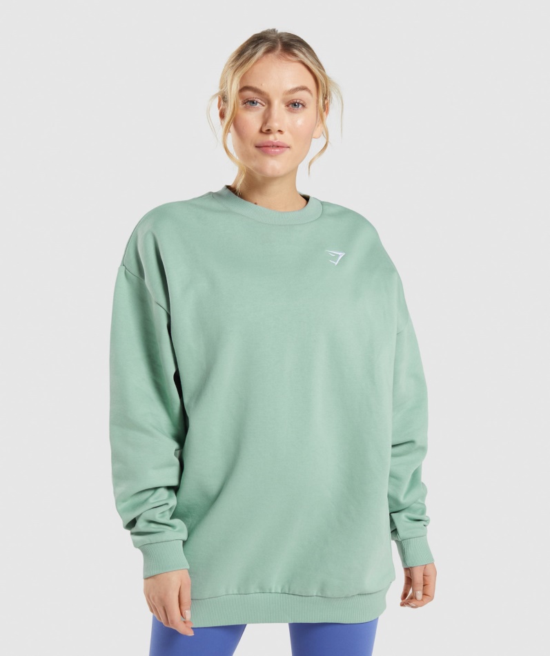 Gymshark Trening Oversized Sweatshirt Maya Blue