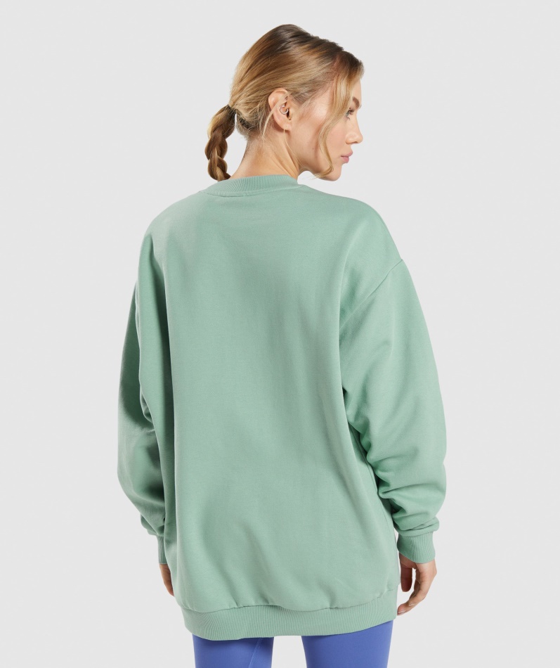 Gymshark Trening Oversized Sweatshirt Maya Blue