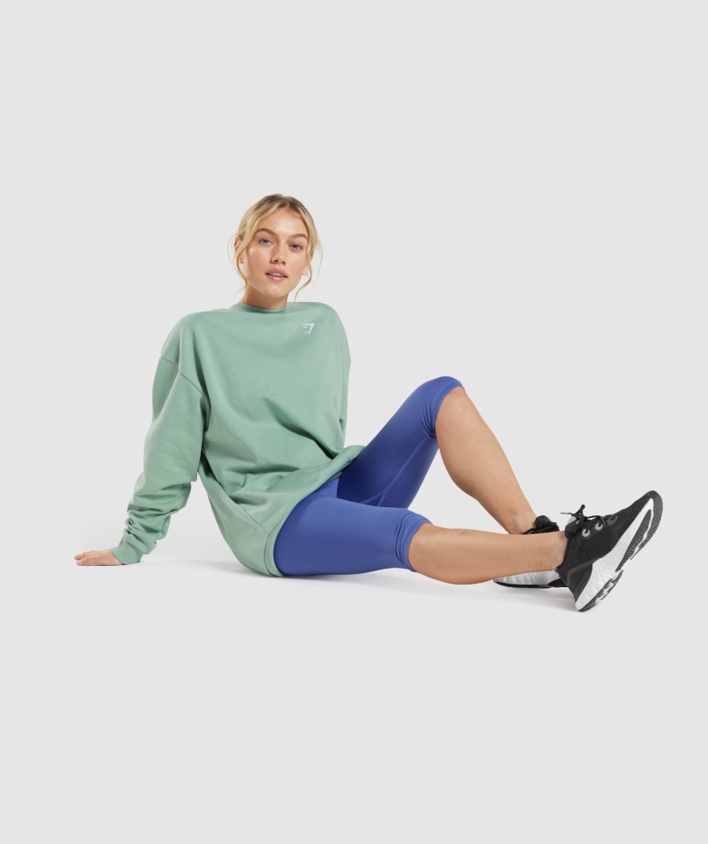 Gymshark Trening Oversized Sweatshirt Maya Blue