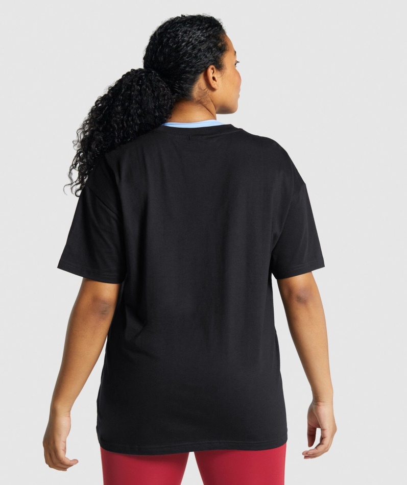 Gymshark Trening Oversized T-skjorte Svart