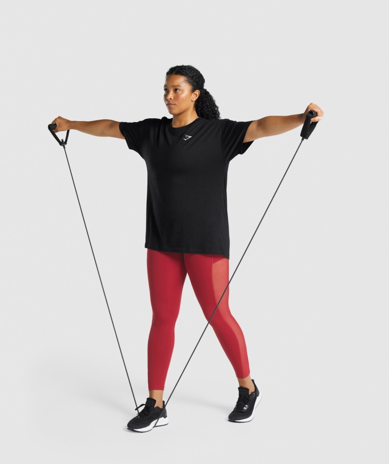 Gymshark Trening Oversized T-skjorte Svart