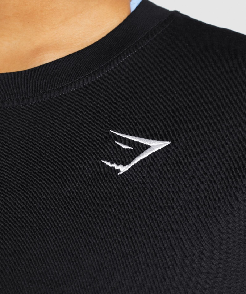 Gymshark Trening Oversized T-skjorte Svart